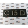 Citroen C15. Anagrama C15 D
