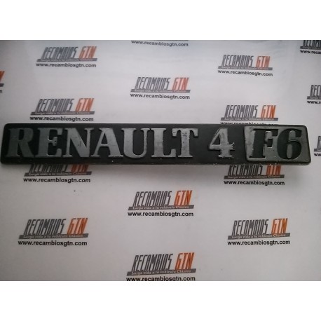 Renault 4. Anagrama Renault 4 F6