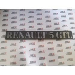 Renault 5. Anagrama trasero Renault 5 GTL