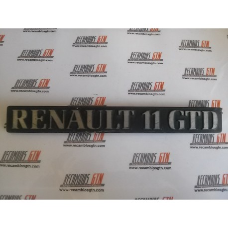 Renault 11. Anagrama Renault 11 GTD