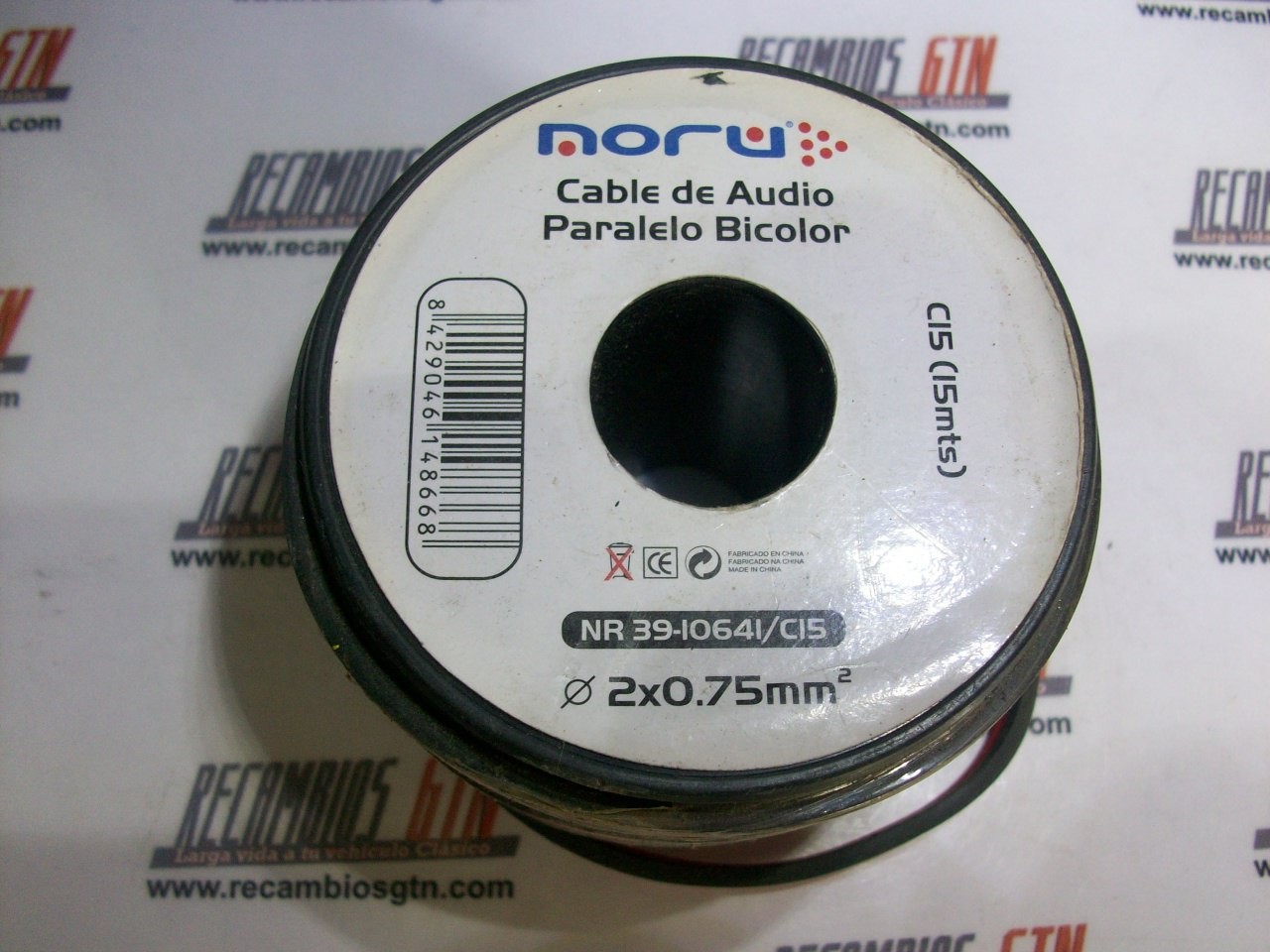 Cables paralelos para audio bicolor