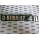 Renault 4. Anagrama metálico Renault 4 TL