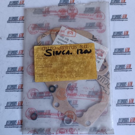 Simca 1200. Kit de juntas carburador