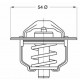 Fiat. lancia. Renault. WAHLER 3116.82D Termostato, Refrigerante Con junta